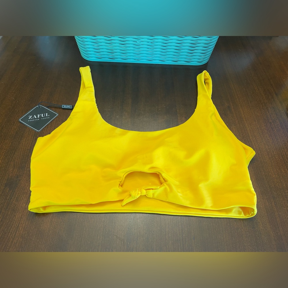 Zaful Forever Young Bikini Top NWT